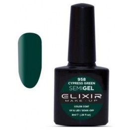 Ημιμόνιμο βερνίκι ELIXIR SEMIGEL 958 cypress green 8ml
